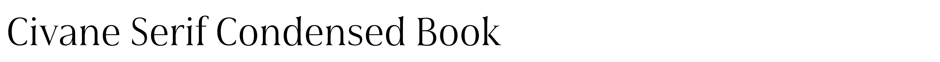 Civane Serif Condensed Book